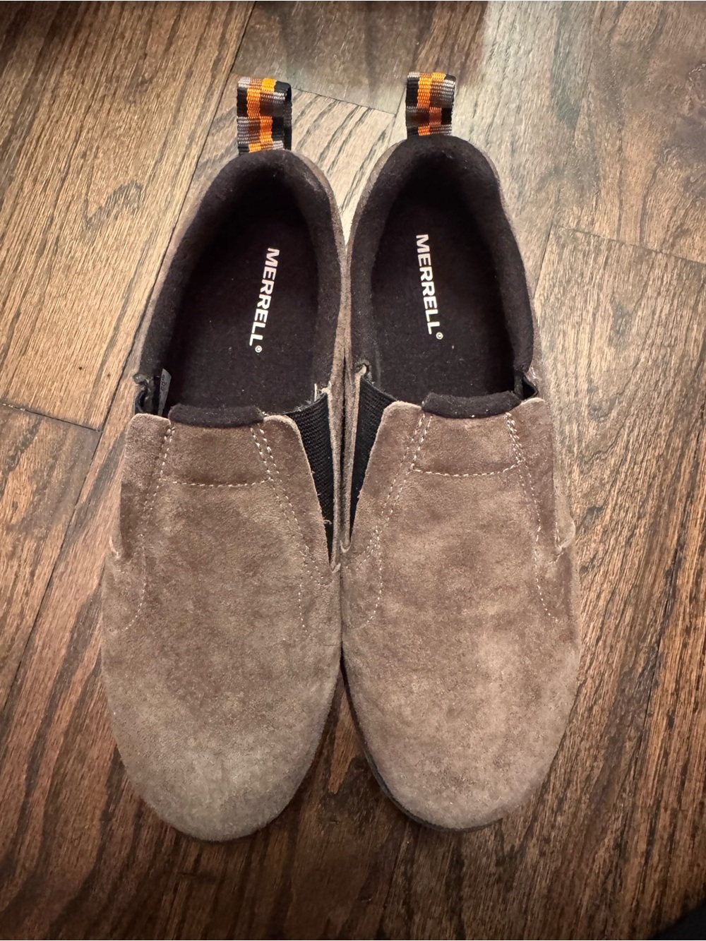 Merrell boys jungle moc Slip-On Suede Casual Shoes - Brown